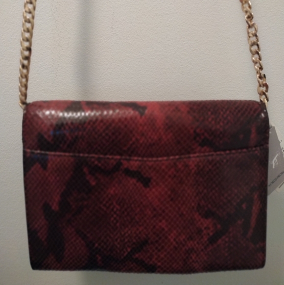 Nordstrom Burgundy Snake Bag - Picture 2 of 3